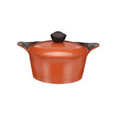 Neoflam Aeni Cooking Pot - Orange Brown 24Cm