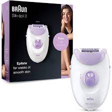 Braun Beauty Legs Epilator With Massage Cap White/Purple